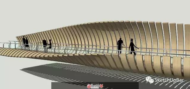 6步就能完成一個(gè)景觀橋建模！