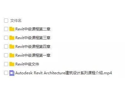 revit 建筑施工圖中級(jí)視頻教程百度云免費(fèi)下載