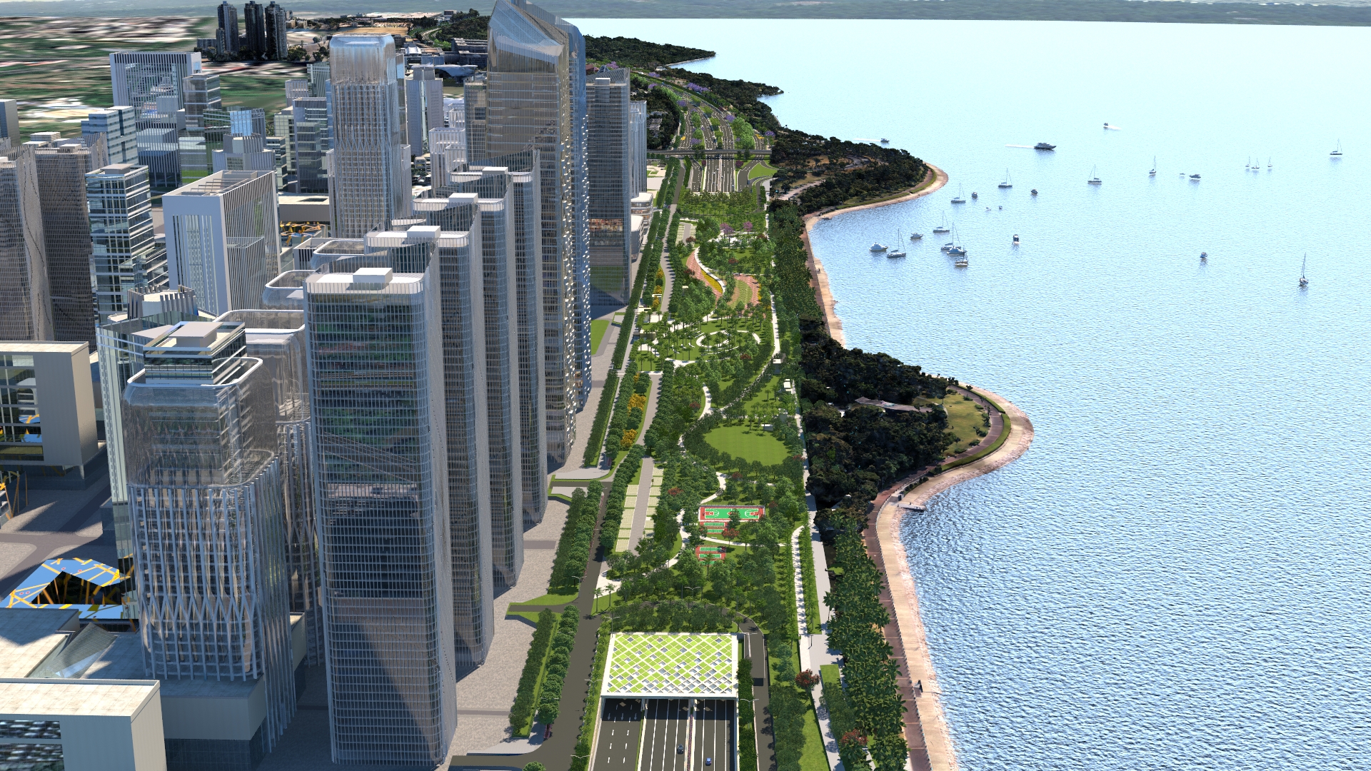 濱海大道全景基于BIM+GIS多源數(shù)據(jù)融合技術(shù)應(yīng)用